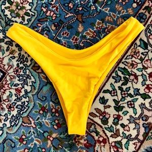 Cheeky Yellow bikini bottom!